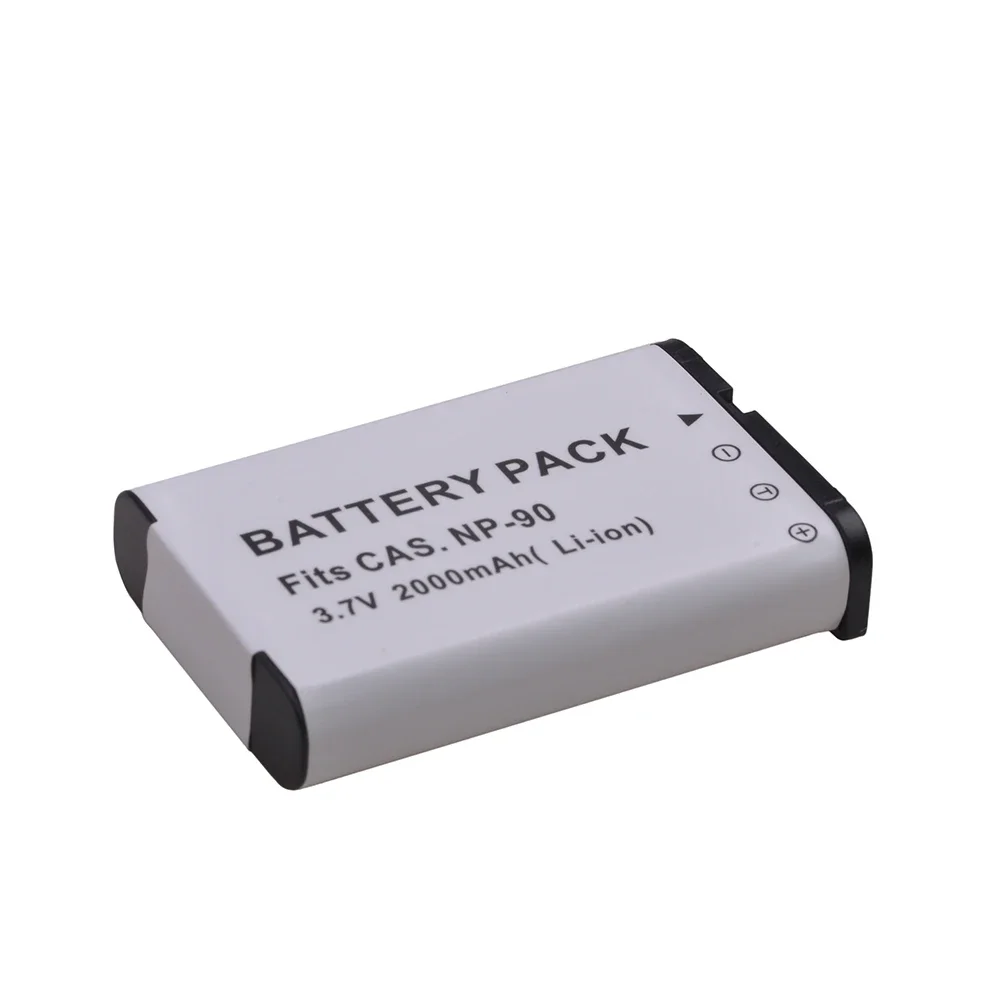 NP-90 NP90 Bateria CNP-90 CNP90 2000mah 3.7V Camera Battery for Casio Exilim Hi-Zoom EX-H10/EX-H15, EX-H10, EX-FH100 Batteries