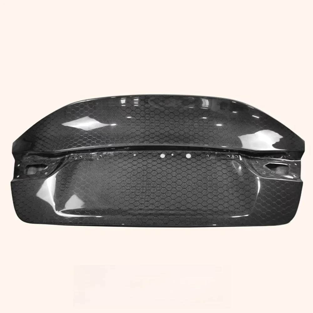 ชุดแต่งฝากระโปรงท้ายรถยนต์อินฟินิตี้ คิว50 ปี 2013-17 ลายรังผึ้ง คาร์บอนไฟเบอร์ แบบดัคเทล ติดตั้งง่าย เปลี่ยนแทนได้