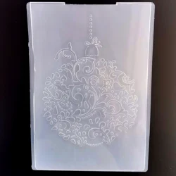 Merry Christmas Decorative Ball Drawing stencil Embossing Folder for Card Making DIY Plastic Scrapbooking Photo Album Card