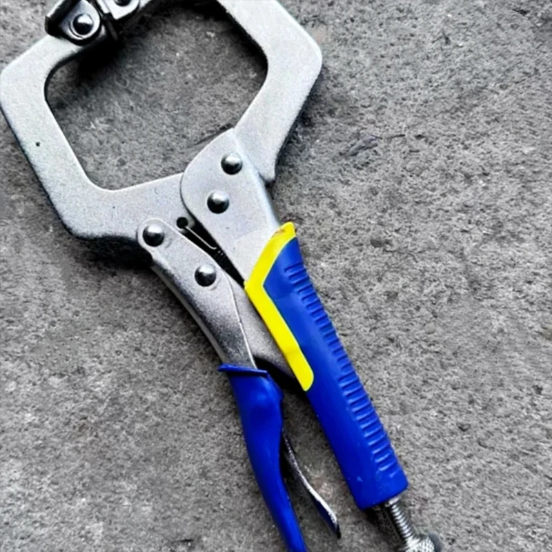 1Pcs Multi Function Pliers Heavy Duty Industrial Grade Force Pliers Fixed Pressure C Type Manual Pipe Clamp Pliers Strong Pliers