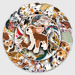 50pc Beagle series Cartoon Cute Graffiti Stickers Suitcase Laptop Guitar Skateboard Personalized Decoration Stickers