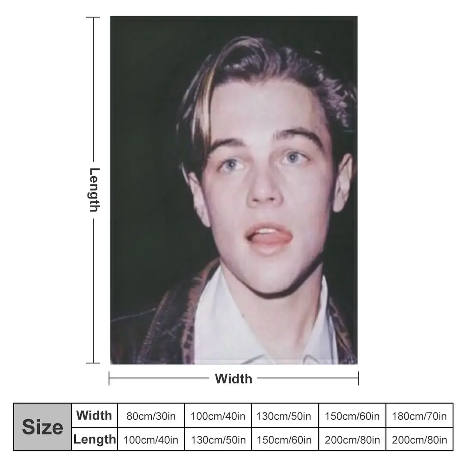 Leo DiCaprio Throw Blanket warm for winter Cute Plaid Single Luxury Throw Hairy Blankets For Bed Blankets