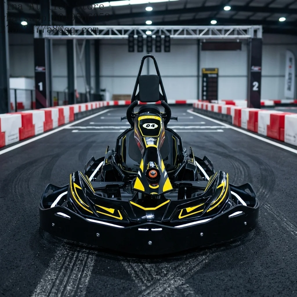 Professional Electric Teenagers Drift Karting Big Commercial Shaft Drive Go Karts for Kids Adults Outdoor Steel 200kg Load