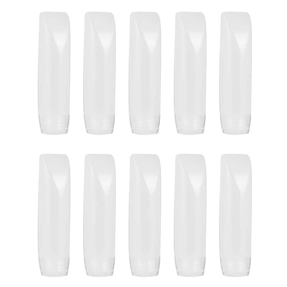 

10 Pcs Bottles Empty PE PP Shampoo Cream Dispensers Travel Containers Small Squeeze Lightweight Durable Storage