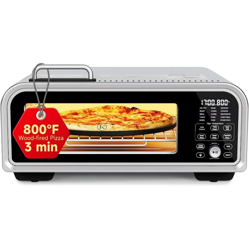 Hot selling Air Fryer Toaster Oven Combo Digital Stainless Steel Airfryer 18L Pizza Oven for 12' Pizza / 9 Slices Flip Away Oven