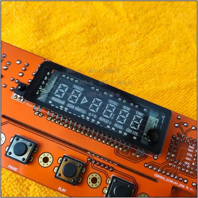 DSA & I2C Protocol CD Disc Drive Control Panel with Vacuum Fluorescent Display, DIY Audio CD Player Controller Board