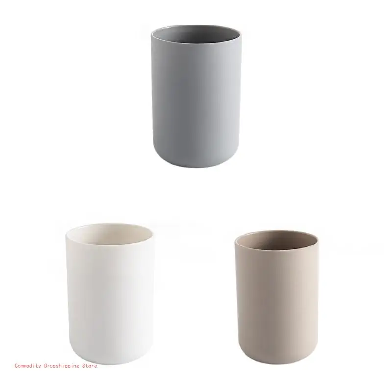 Plastic Material Bathroom Tumblers Cups Brushing Mugs Household Modern Stylish Mouthwash Mugs for Bathroom Living Room