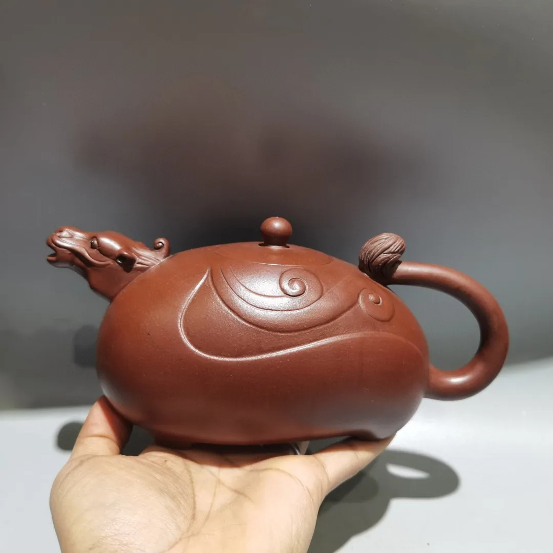 Yingxing redware ceramic tea-pot the spirit of the dragon-horse Dragon and Horse Statue Pot tea ceremony Teapot Kettle Flagon
