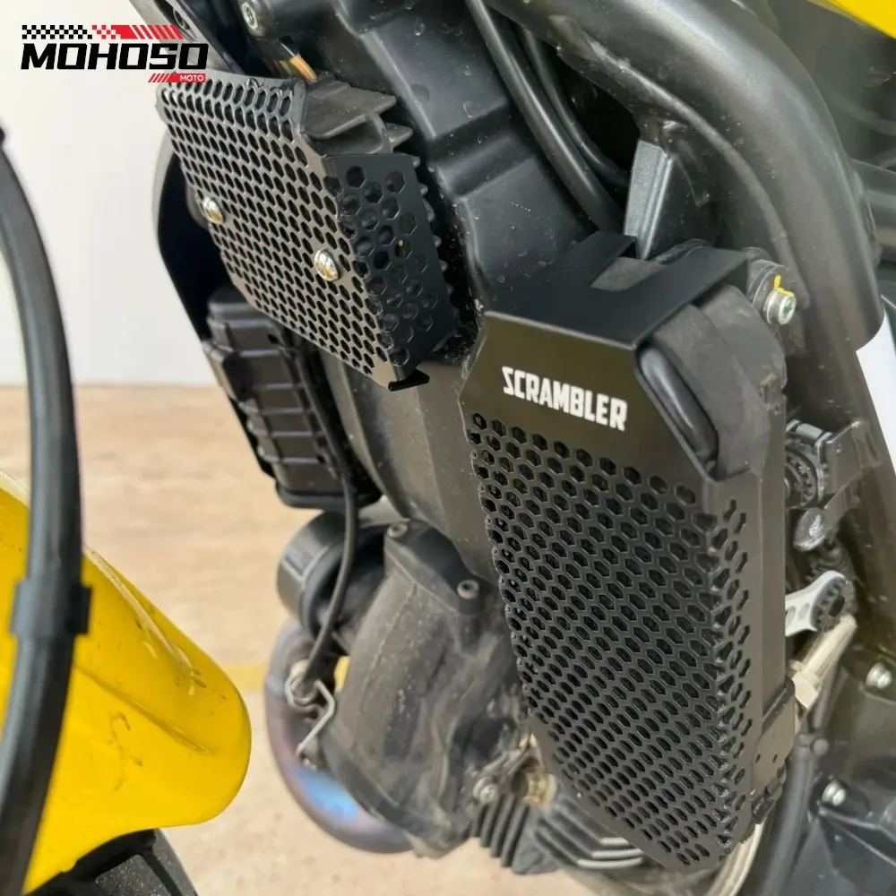 For Ducati Scrambler Desert Sled Scrambler Monster 797 Oil Cooler Guard and Rectifier Guard Cover Water Tank Cools Protection