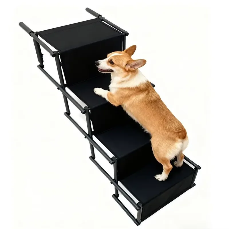 Foldable Pet Staircase for Small Dogs and Cats Indoor Portable Climbing Steps Ramp for Senior Pets Bed Sofa Accessory Safe