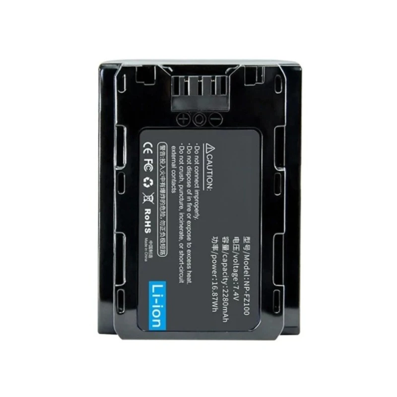 Newest NP-FZ100 7.4V 16.87Wh 2280mAh Lithium-ion Battery for Sony FX30 A1 A9A9M2 A7C A7R3 A7R4 A7M3 High Quality Camera Battery