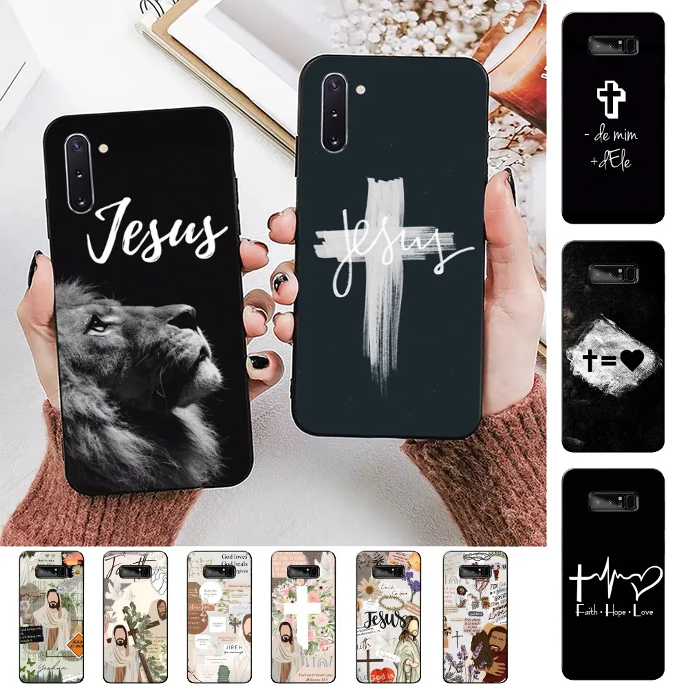 

Verse of The Christian Bible Jesus Phone Case For Samsung Note 8 9 10 20 pro plus lite M 10 11 20 30 21 31 51 A 21 22 42 02 03