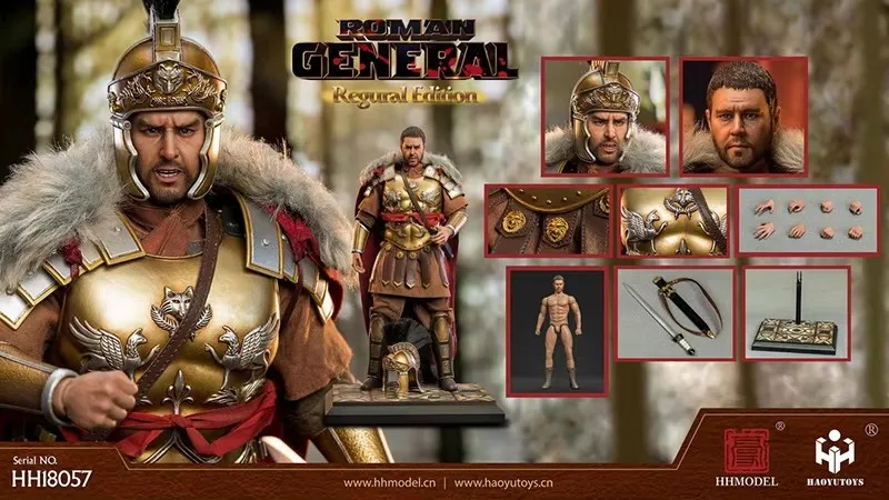 Hhmodel x haoyutoysアクションフィギュア、兵士マキシマス