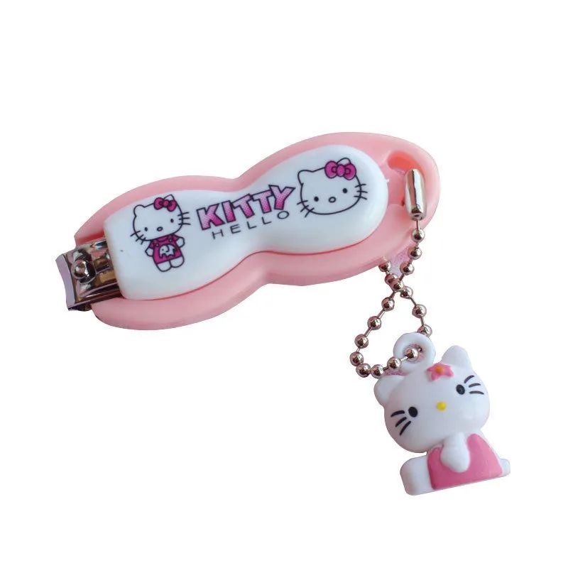 Sanrio Hello Kitty tagliaunghie simpatico cartone animato in acciaio inox Manicure tagliaunghie creativo portatile grande tagliaunghie