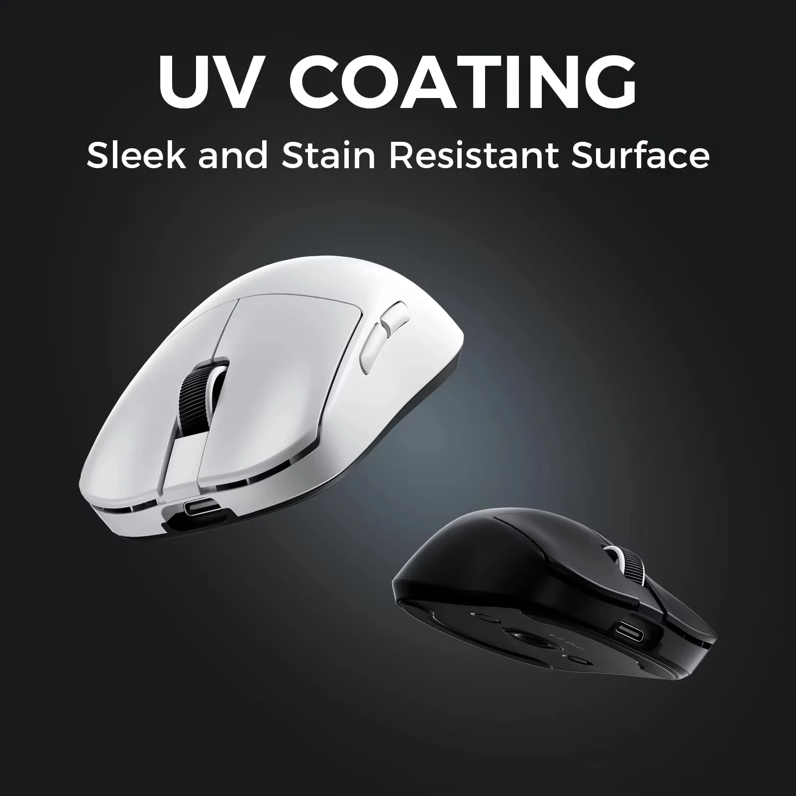 MCHOSE L7 Pro Mouse Gaming Nirkabel PAW3395 Sensor 26K Ganda 8K Polling 39G Ultra-ringan 2.4GHz /BT/Kabel USB LED Kanan