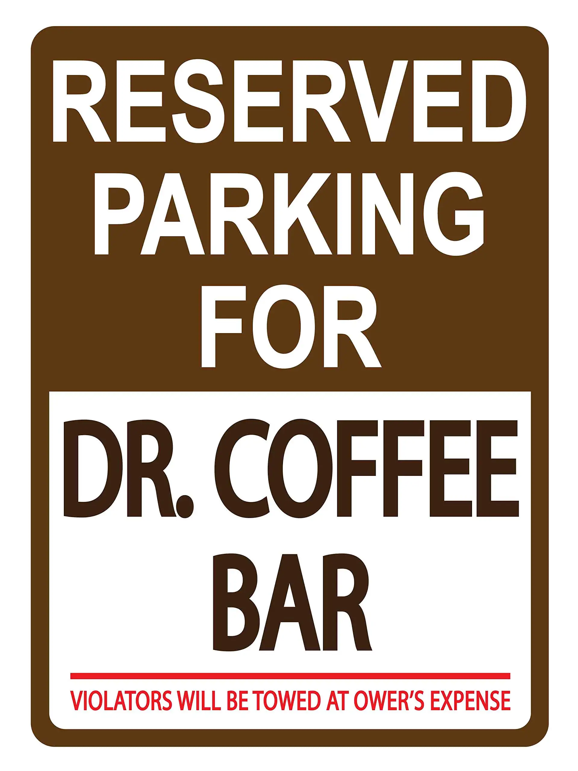 Custom Reserved Parking Sign - Personalized Parking Signs for Customers, Employees – Parking Lot, Private Property, Heavy-Duty M