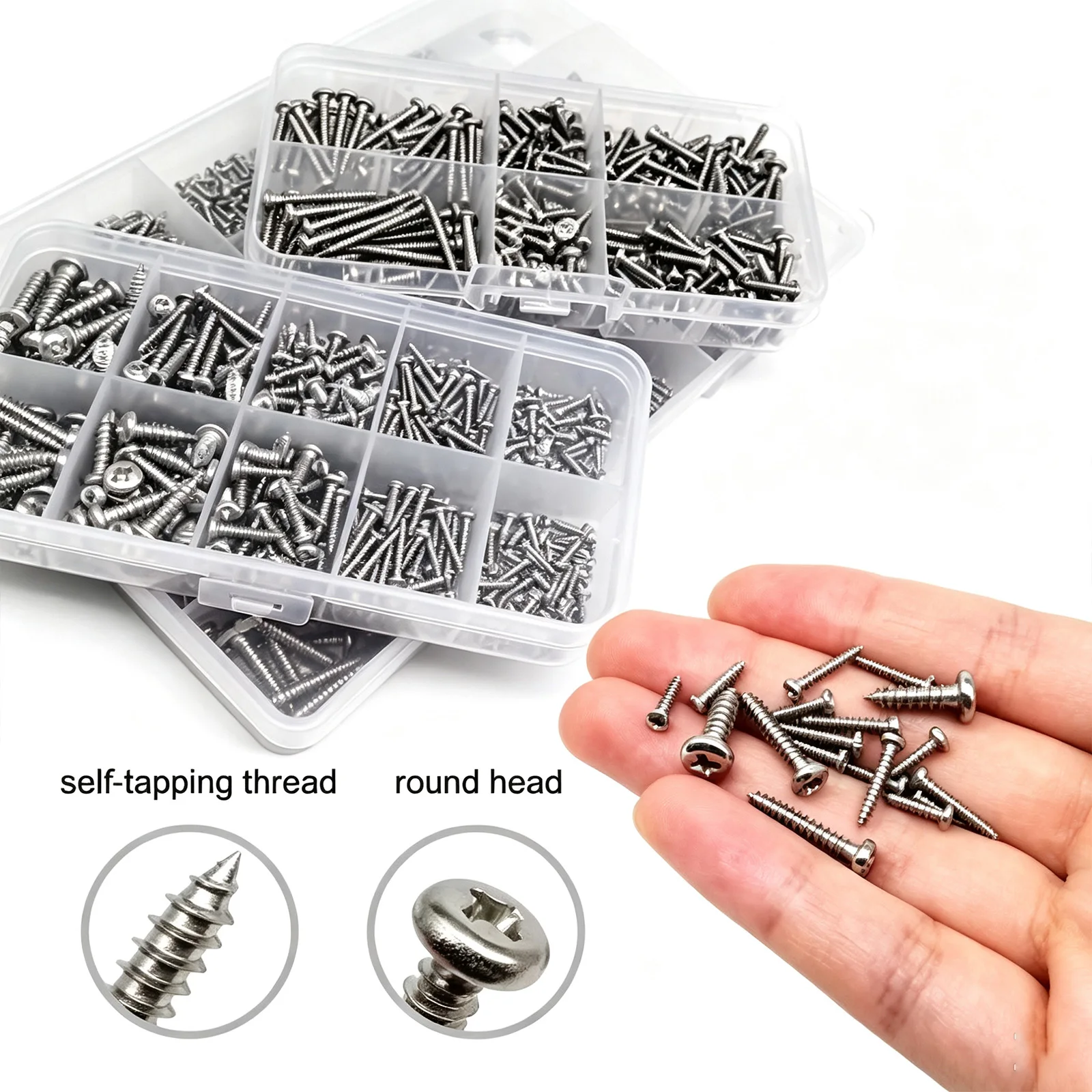 Multi‑spec Boxed Computer Screws Set DIY PC Chassis Hard Drive Fixing Screws Kit Desktop Host Repair Hardware Accessories