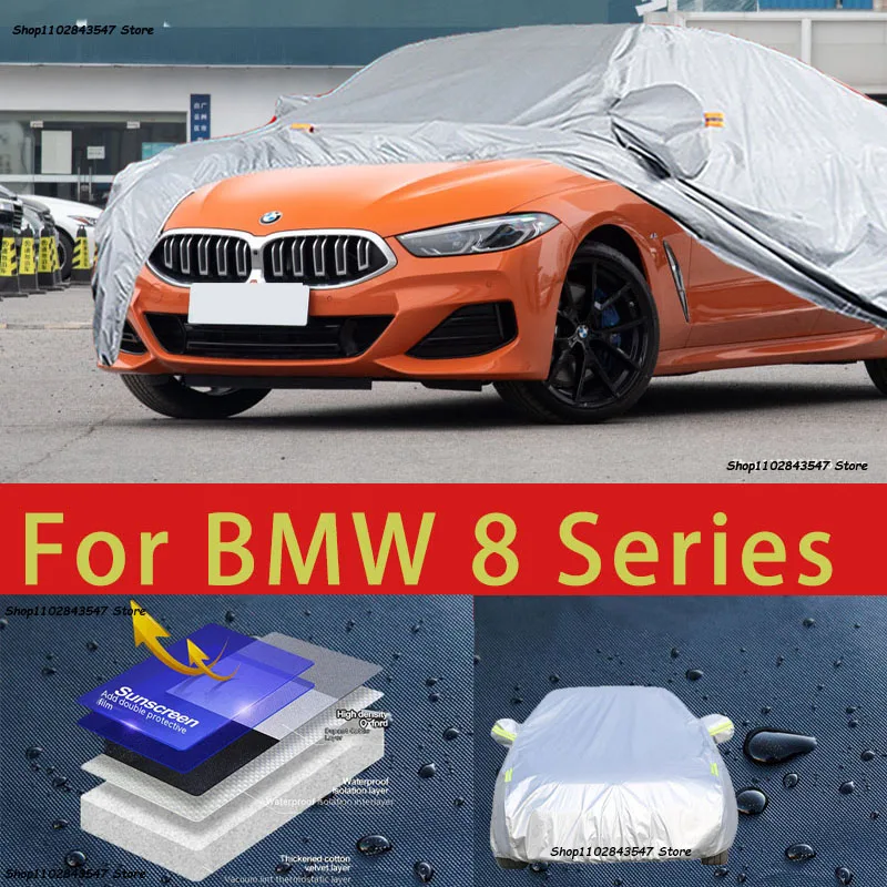 

For BMW 8 Series Outdoor Protection Full Car Covers Snow Cover Sunshade Waterproof Dustproof Exterior Car accessories