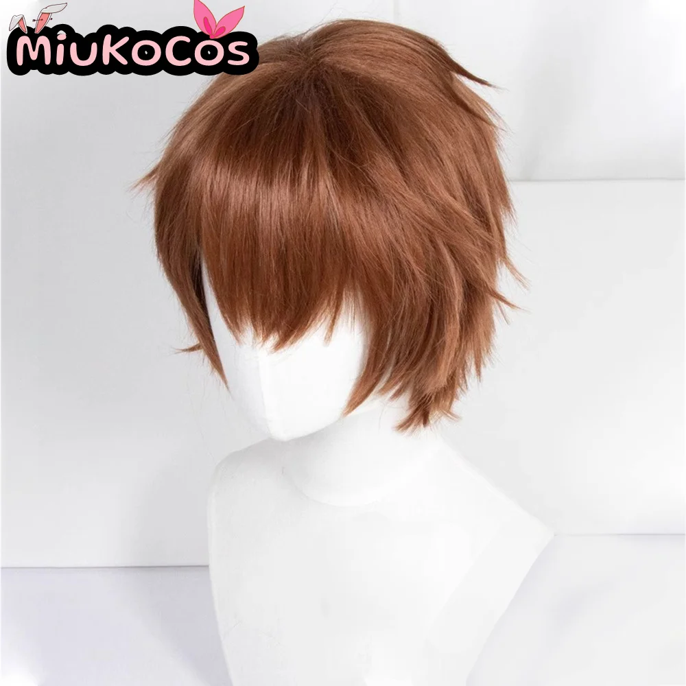 متوفر في المخزون Suzaku Kururugi شعر مستعار تأثيري MiukoCosplay أنيمي رمز Geass تأثيري