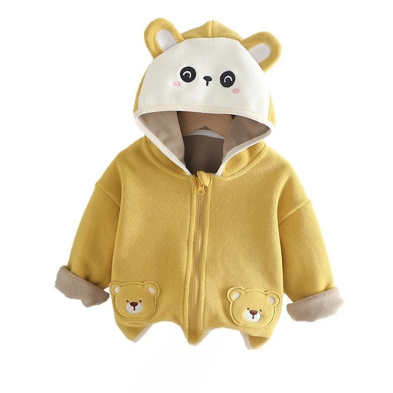 

New Autumn Winter Baby Clothes Children Girls Thick Warm Hooded Jacket Toddler Clothing Fashion Kids Coat Infant Tracksuits