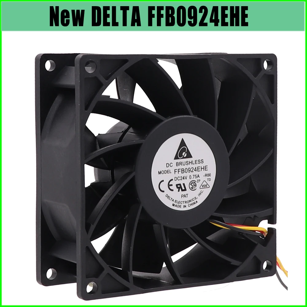 

Cooling Fan For Delta FFB0924EHE 9238 90mm 92mm DC 24V 0.75A 3-pin Invert Housing Axial