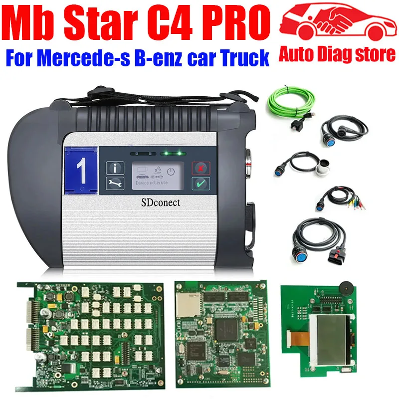 

A+++ Full Chip MB STAR C4 SD Connect Compact C4 Car truck software 2023.09 Mb star Multiplexer Diagnostic Tool with WIFI