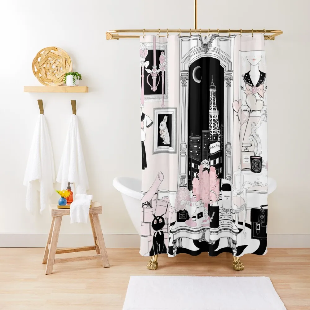 Sailormoon Usagi's Room Shower Curtain Bathroom Shower Curtain Curtain For Bathroom Shower