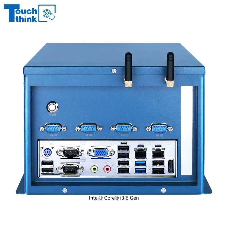 2026 I3/I5/I7 CPU Industrial Mini Desktop PC 8G DDR4 256G Wifi 2 LAN Ethernet Ports Embedded Intel Host Computer Low Power Acces