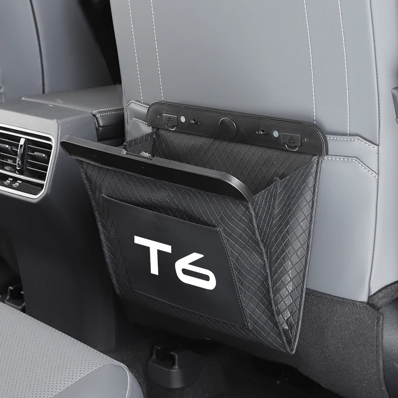 Waterproof Car Seat Back Trash Bags Leather Anti-kick Bin Bag For Volvo T6 XC90 XC60 C30 S60 C70 XC40 V40 XC70 V70 V60 V50 S80