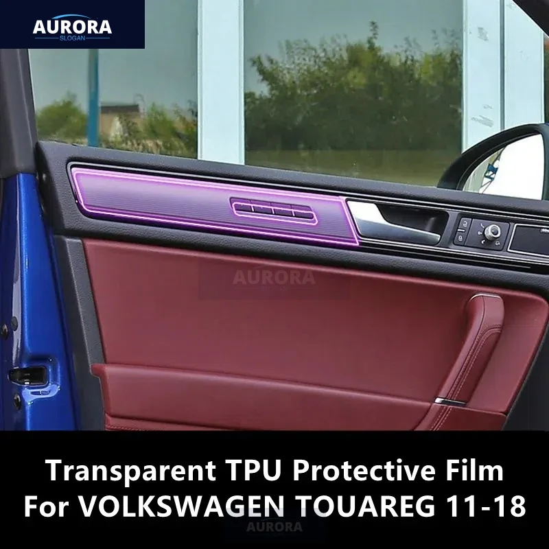 For VOLKSWAGEN TOUAREG 11-18 Car Interior Center Console Transparent TPU Protective Film Anti-scratch Repair Film Accessories