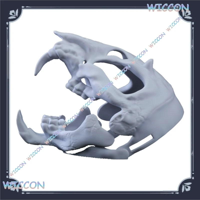 

Череп монстра, меховой костюм для косплея, гарнитуры кигуруми, пушистый Хэллоуин, зверь, череп, костюм ужаса, аксессуар для вечеринки, страшная готика