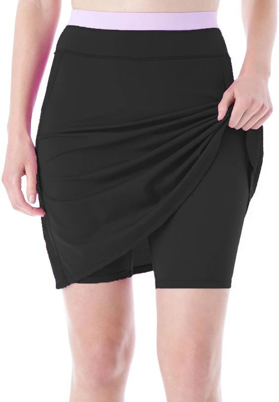 Women's Swim Cover-up Skirt with Leggings--Add skire 7cm