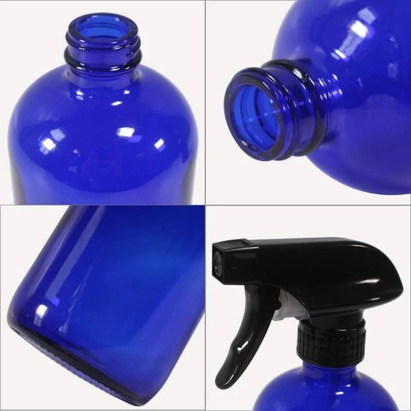 G99E 2pcs 250ml Empty Glass Bottles Refillable Container for Essential Oils Cleaning Products