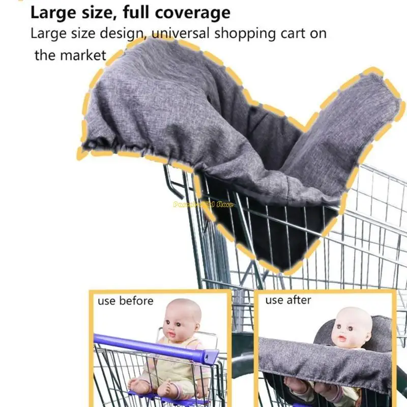 

WXTD Comfortable Supermarket Shopping Cart Cushions Child Safety Supermarket Cart Pad Infant Shopping Cart seats Pad for Kids