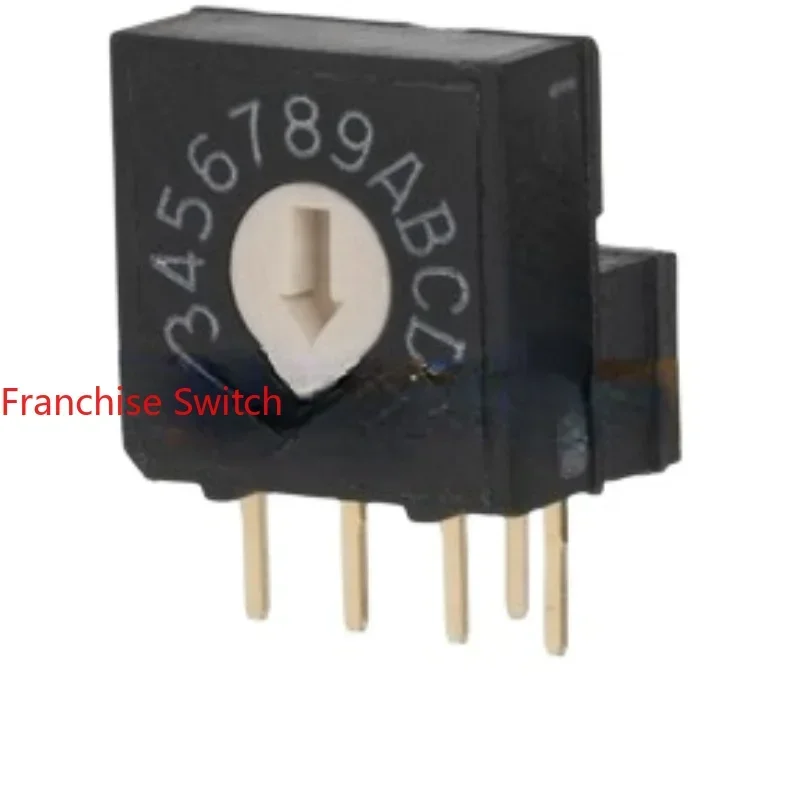 10PCS Digital Rotary Encoder RV4AF-16R Encoding Ring Code Switch 0-16 Side Adjustment 4: 1 Pin.