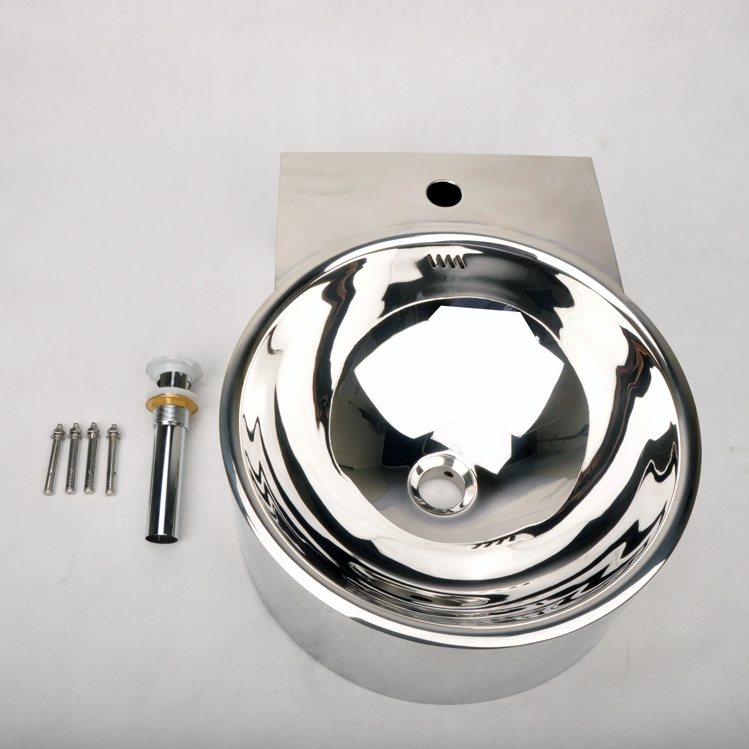 

Modern Wall Hung Stainless Steel Hand Wash Basin Handmade Commercial Kitchen Sink For Hotel Villa Apartment-Outdoor Design