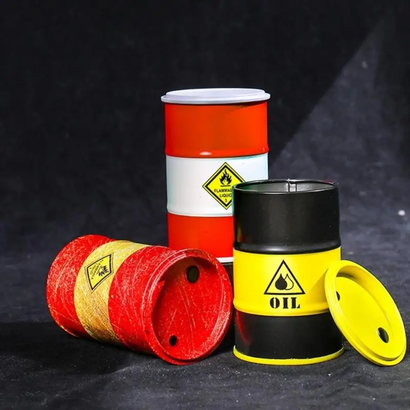 Miniatures Wargame Accessories Miniature Oil Drums Model for Terrain Scenery 