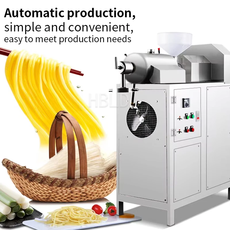 

Большая машина для приготовления свежей лапши из нержавеющей стали, для рисовой лапши и спагетти, кухонный прибор для домашнего использования