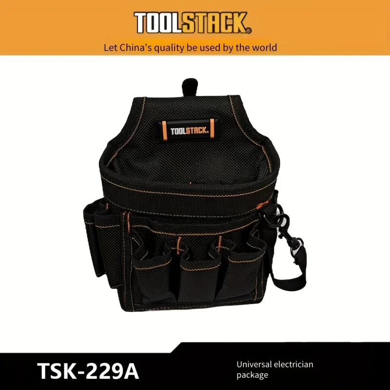 TOOLSTACK 1200D Oxford Cloth Multifunctional Electrician Tool Bag Wear-resistant Large Capacity New Style