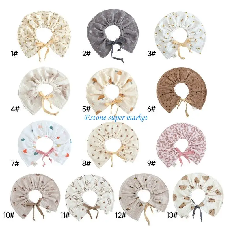 مرايل أطفال على الطراز الكوري 090B مرايل أطفال ناعمة وماصة متعددة الطبقات لسيلان اللعاب والتسنين هدية للأولاد والبنات