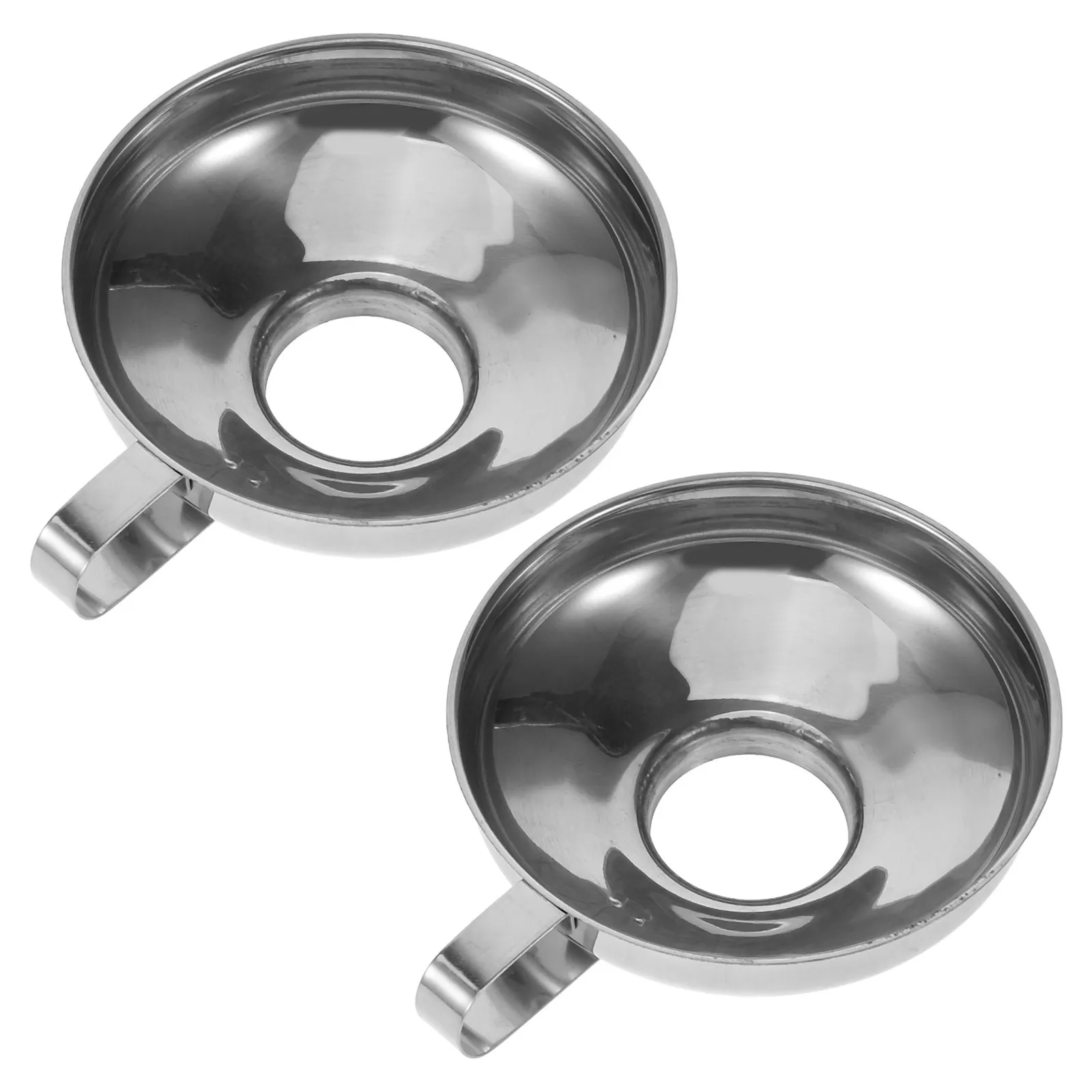 2 قطعة قمع واسع الفم من الفولاذ المقاوم للصدأ لمجوهرات الحرق ملء رماد جرة تذكار قمع معدني صغير قمع صغير