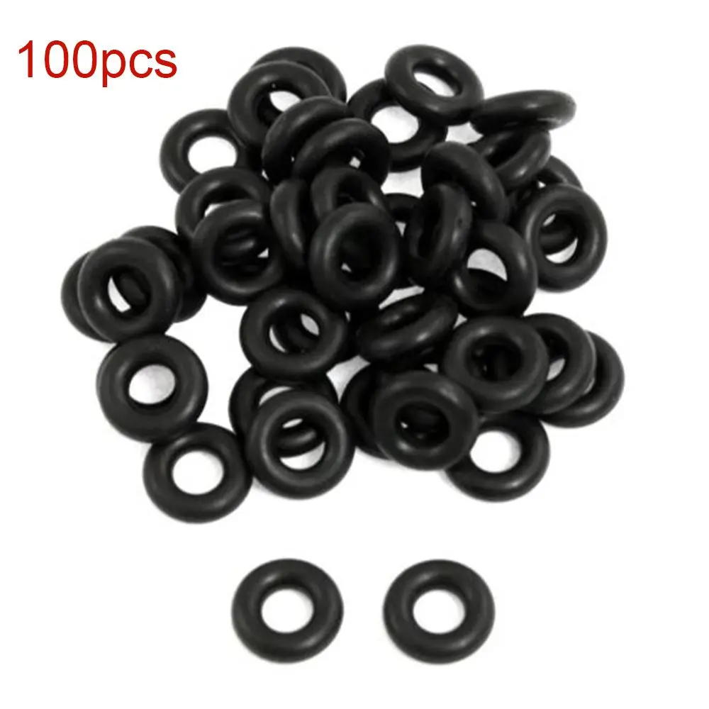 100PCS/Set Fishing Tool Fish Bite Plumbing Assortment Set Seal Gasket O-Rings Black Rubber