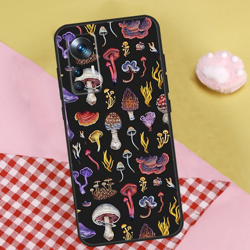 Trippy Mushroom Case For Xiaomi 13T Pro 11T 12T 12 13 Lite 12X POCO X5 X3 Pro F4 X4 GT M5 M5s F3 F5 Cover