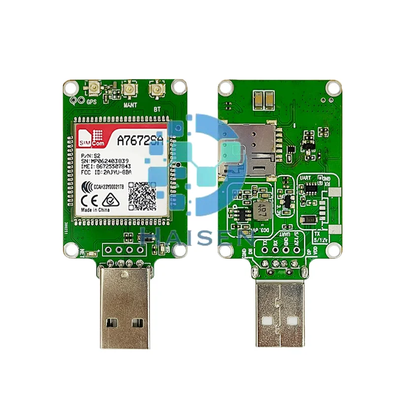 HAISEN SIMCOM A7672SA USB Dongle A7672SA-Dongle A7672SA Core Board LTE CAT1+2G+GPS A7672