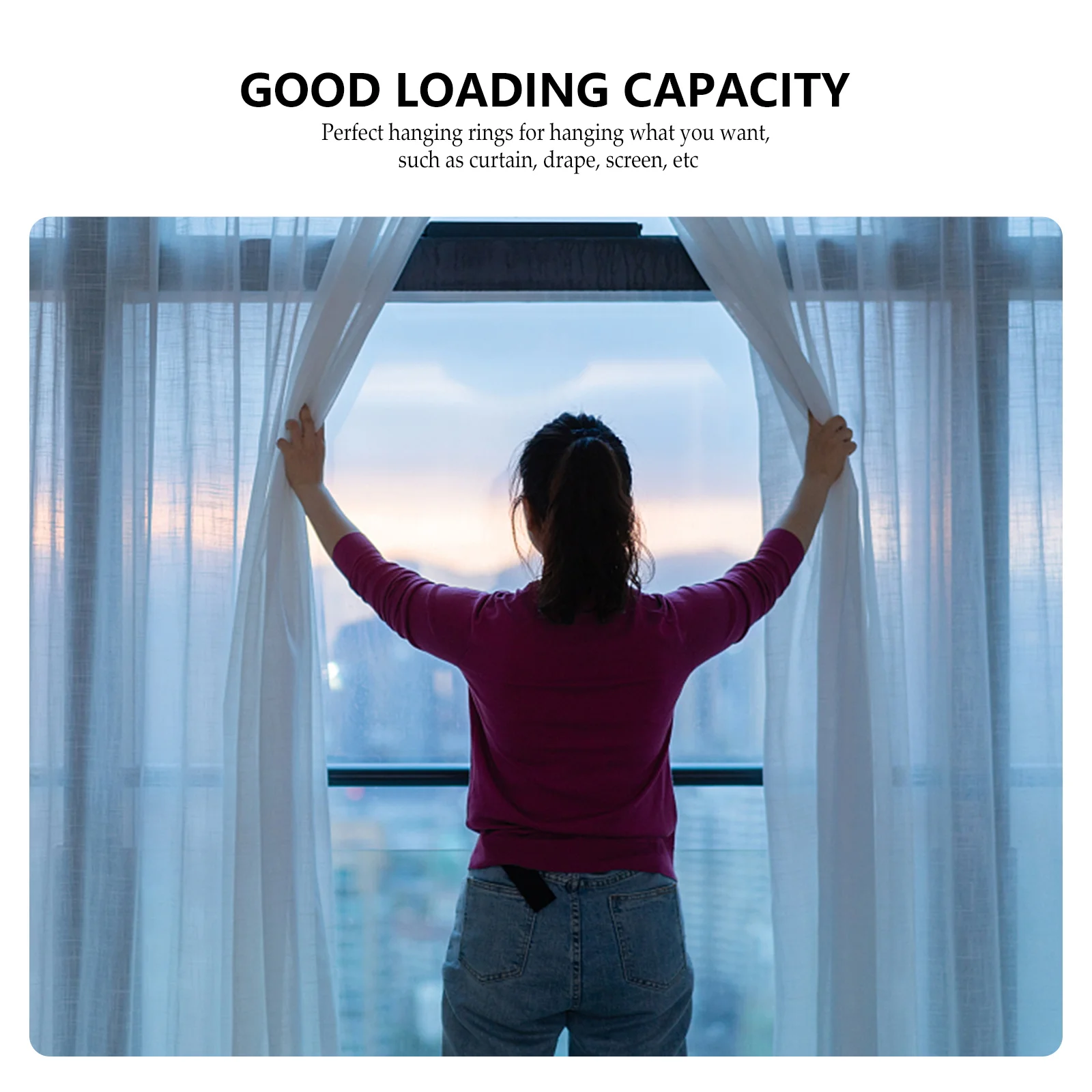 

12 Pcs Curtain Fixing Accessory Curtains Rod Iron Plating Shower Hooks Window Hangers