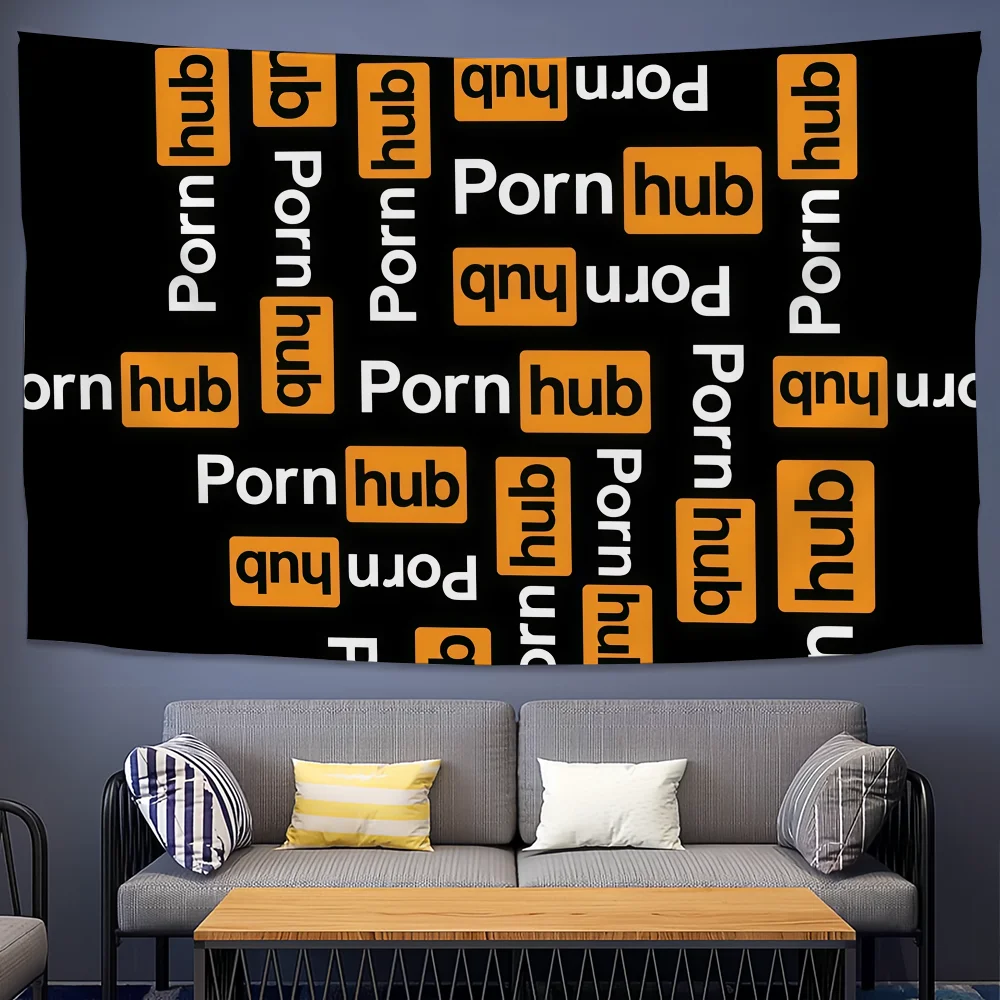 بارد P-Pornhub-ES شعار العلم للتخييم في الهواء الطلق بار نزهة حزب ديكور المنزل الحلي راية