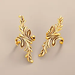 CAOSHI Vintage Style Clip Earrings Lady Matel Ear Cuff Delicate Design Without Piercing Earrings Jewelry Accessories for Women