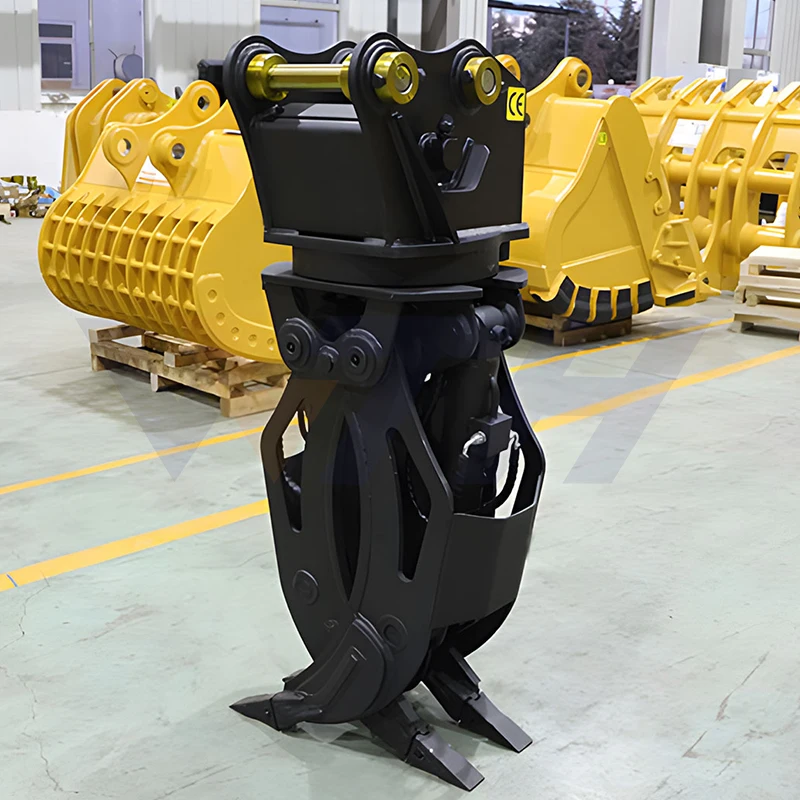 

Construction Machinery Attachments Excavator Parts Mini Excavator Log Grapple With Quick Hitch