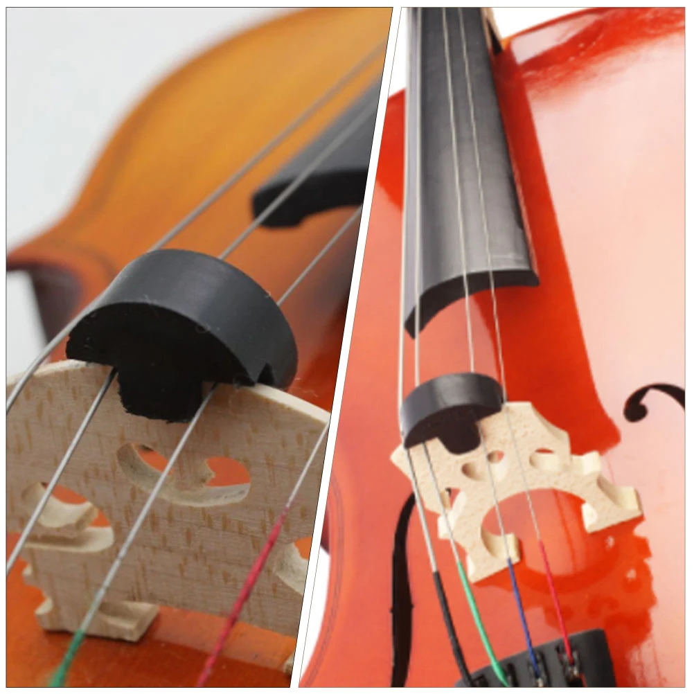 

2 Pcs Violin Mute Double Bass Durable Cello Practice Professional Violoncello for Round