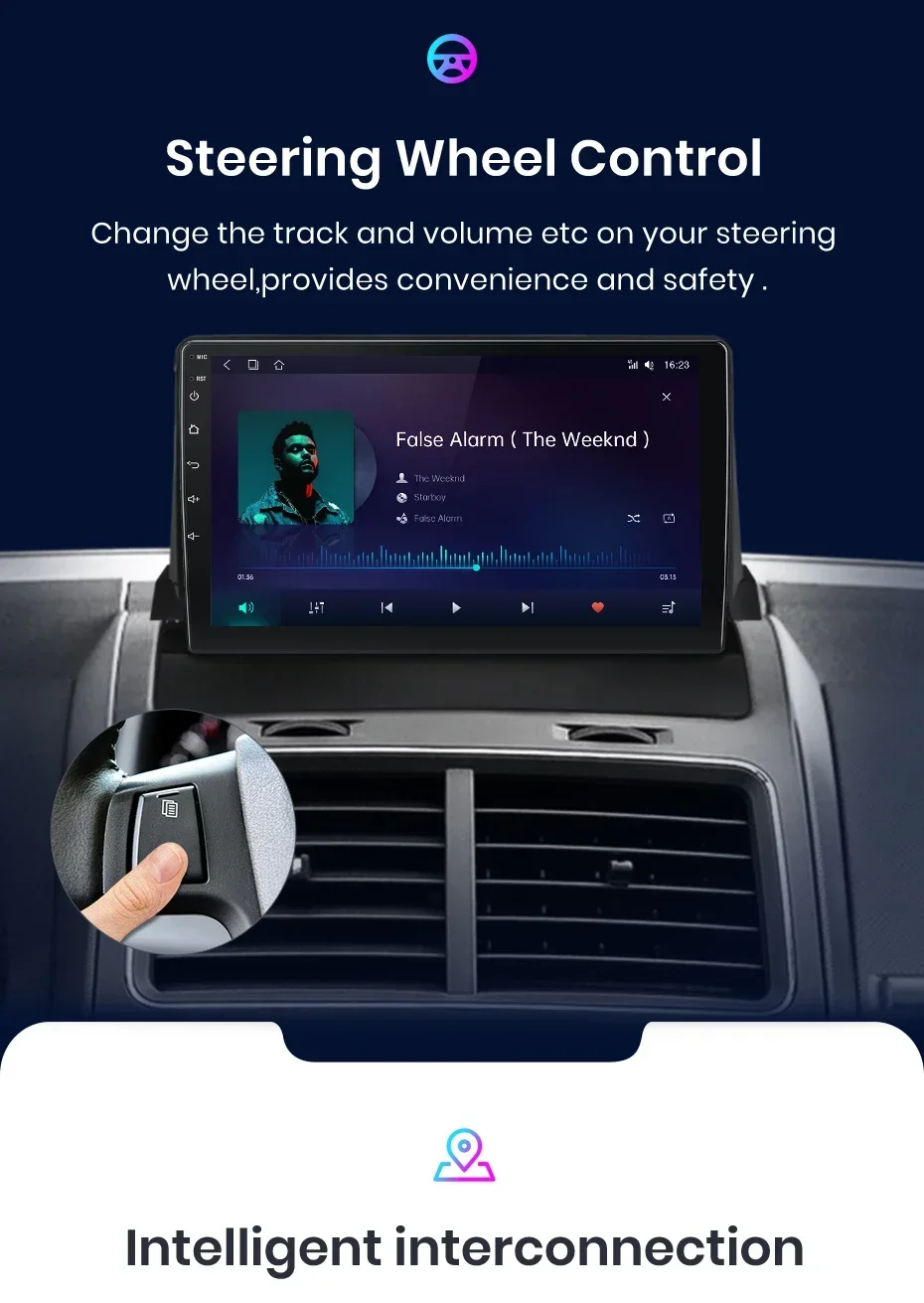 Junsun drahtloses Carplay Android Autoradio für Dodge Journey 2012-Auto intelligente Systeme rds bt dsp 2 din Autoradio – Detail 11
